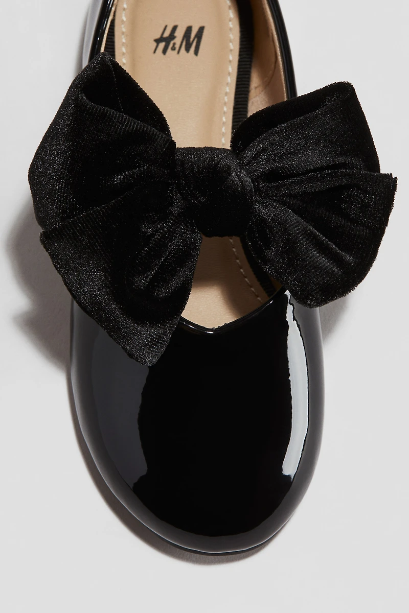 Bow-Detail Ballet Flats