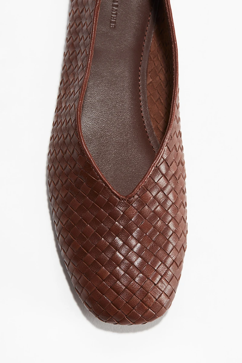 Braided Leather Flats