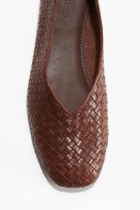 Braided Leather Flats