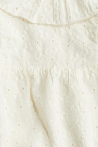 Eyelet Embroidered Romper Suit