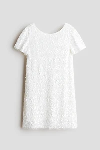 Robe à sequins avec boucle