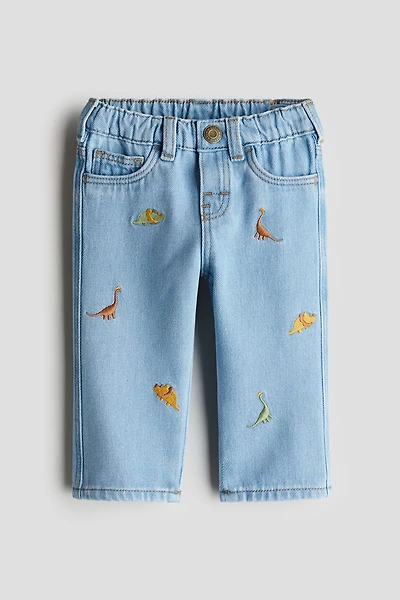 Embroidery-Detail Jeans