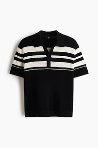 Regular-Fit Pointelle-Knit Polo Shirt