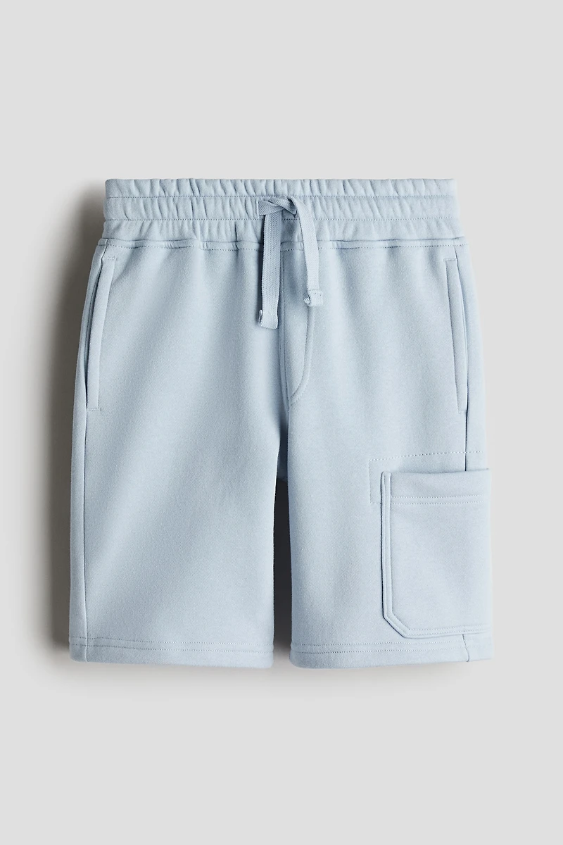 Short cargo en molleton à l'intérieur brossé