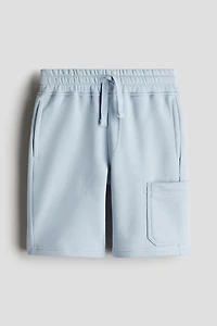 Short cargo en molleton à l'intérieur brossé