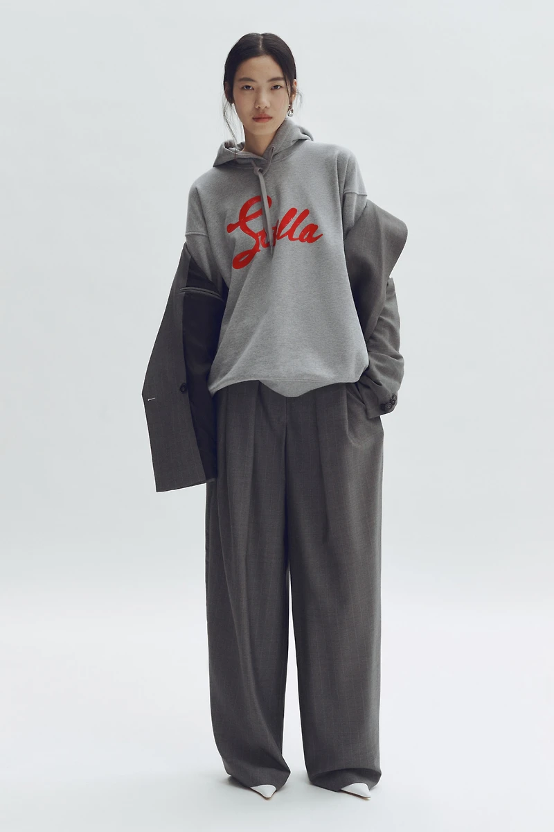 Printed Cotton Hoodie