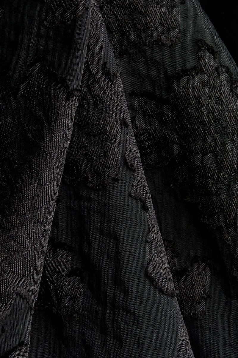 Jacquard-Weave Strappy Dress