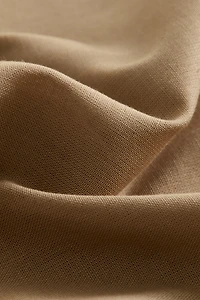 Ruffle-Trimmed Cotton Cushion Cover