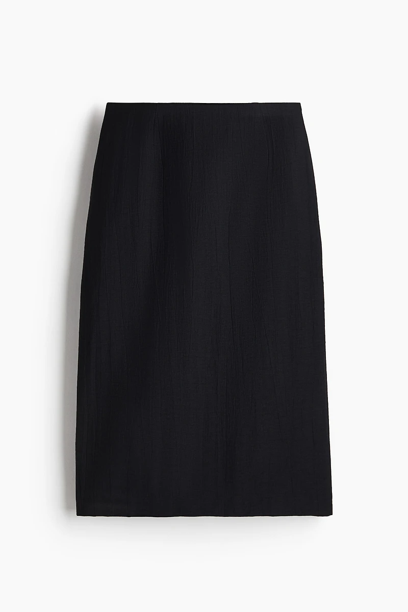 Crinkled Pencil Skirt