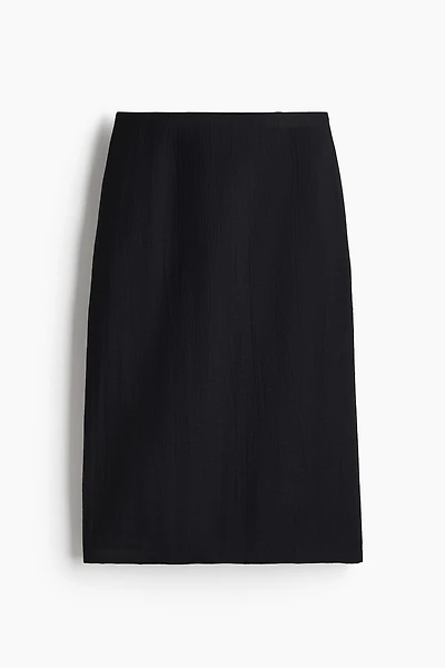 Crinkled Pencil Skirt