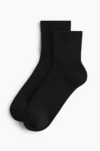 5-Pack Rib-Knit Ankle Socks