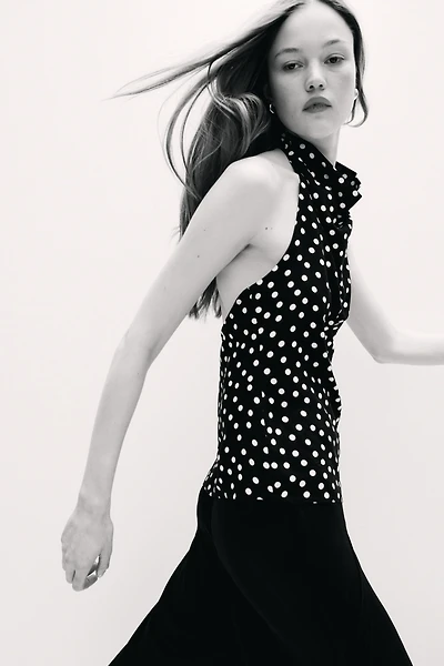 Haut à dos nu en viscose