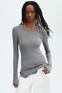 Glittery Viscose Top