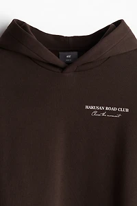 Loose Fit Printed Hoodie