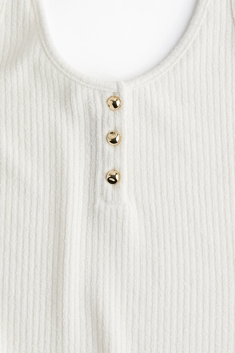 Débardeur en tricot côtelé