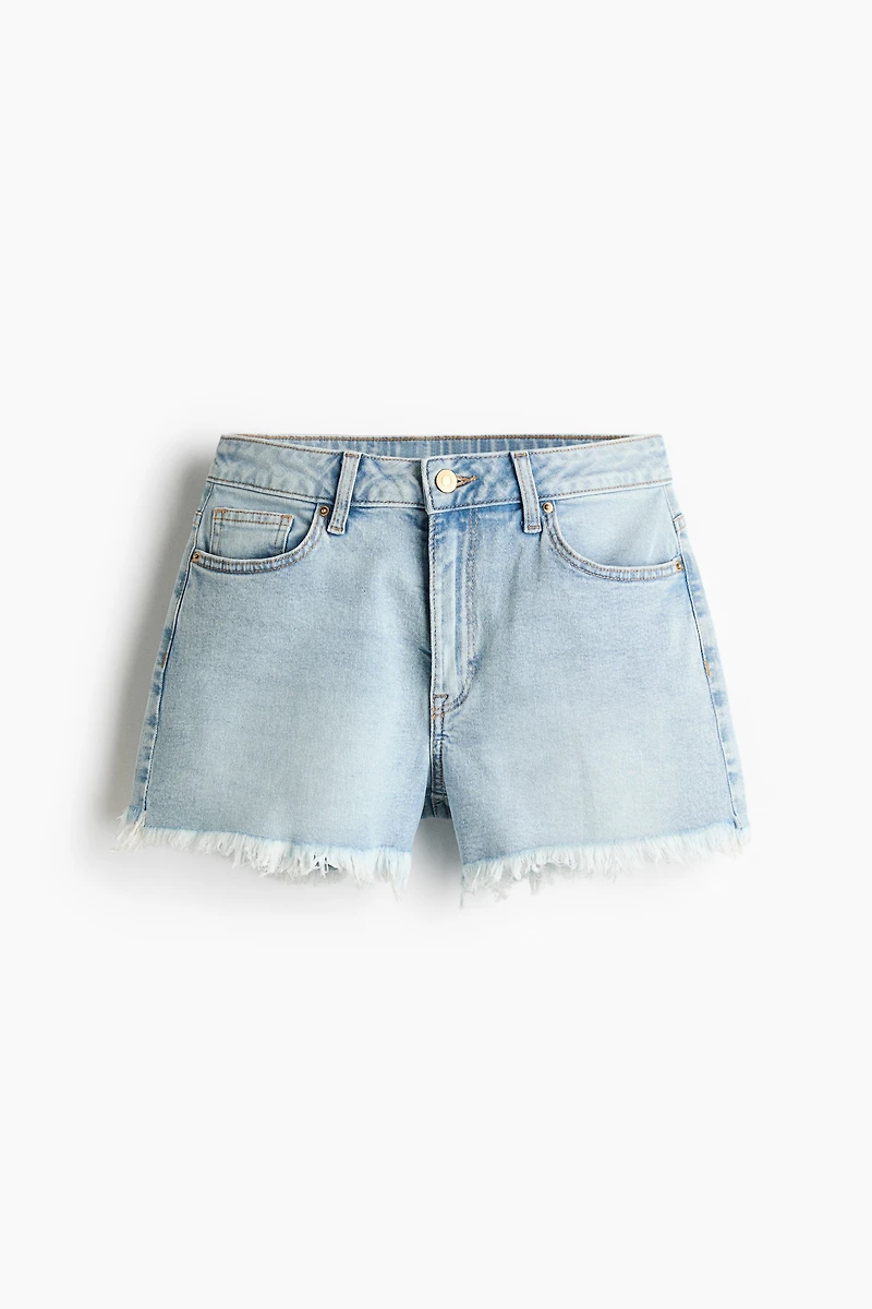 Frayed Denim Shorts