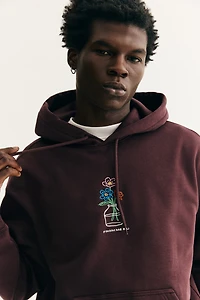 Loose Fit Printed Hoodie