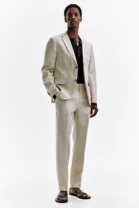 Slim Fit Linen Jacket