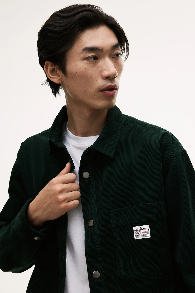 Oversized Cotton Corduroy Shirt