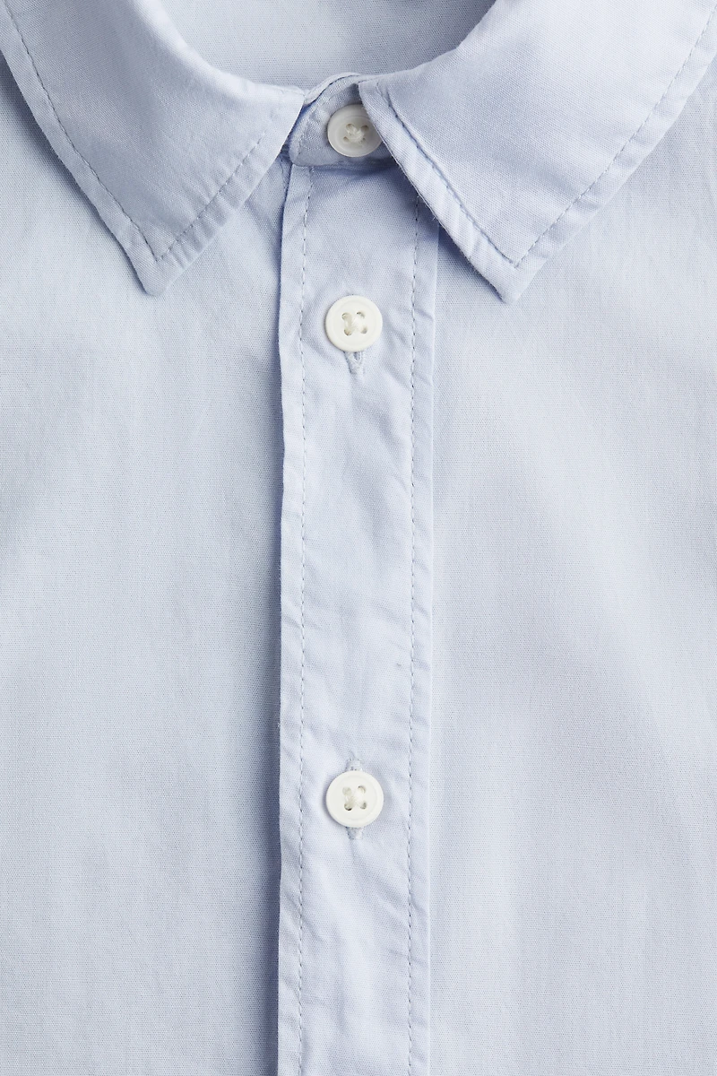 Short-Sleeved Cotton Shirt
