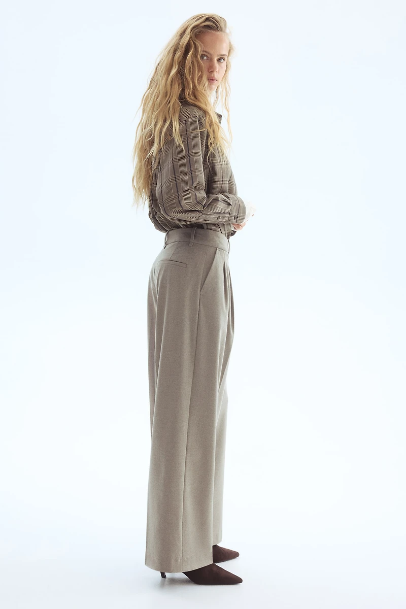 Wide-Leg Dress Pants
