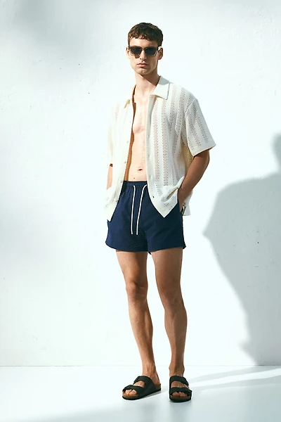 Seersucker Swim Shorts