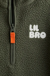 Chandail en polar avec col à fermeture éclair