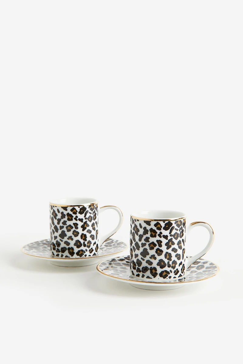 2-pack Espresso Cup and Saucer