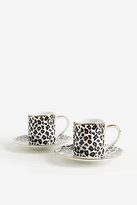 2-pack Espresso Cup and Saucer