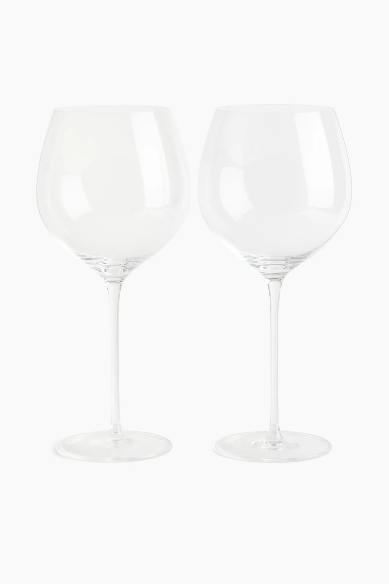 Lot de 2 verres à vin rouge