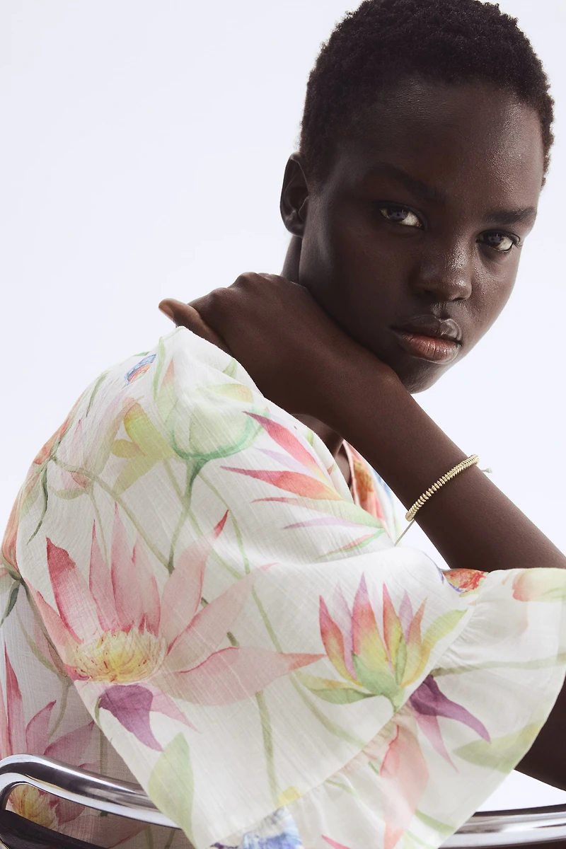 Tie-Detail Tunic Dress