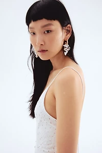 Eyelet-Embroidered Strappy Dress