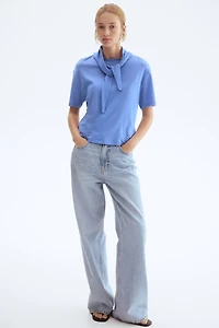 Top with Scarf Collar