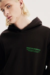 Loose Fit Printed Hoodie