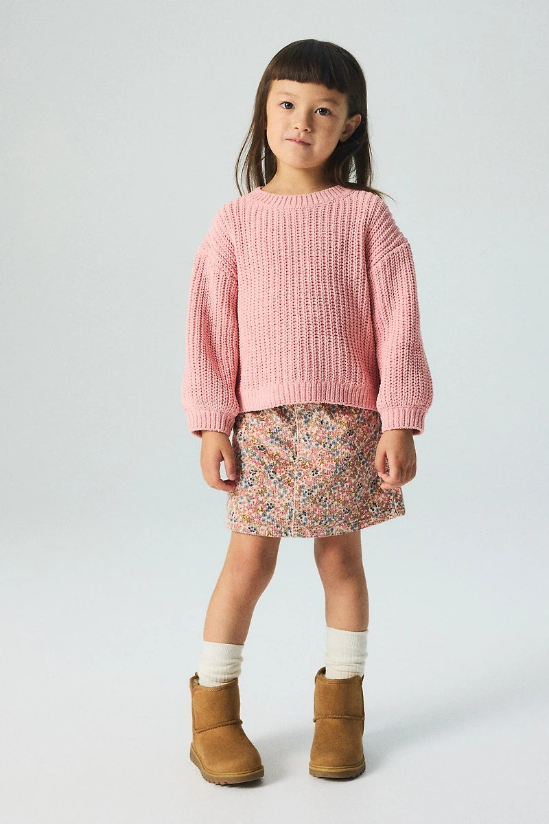 Chandail en tricot de fil chenille