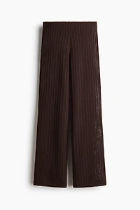 Pantalon en tricot côtelé