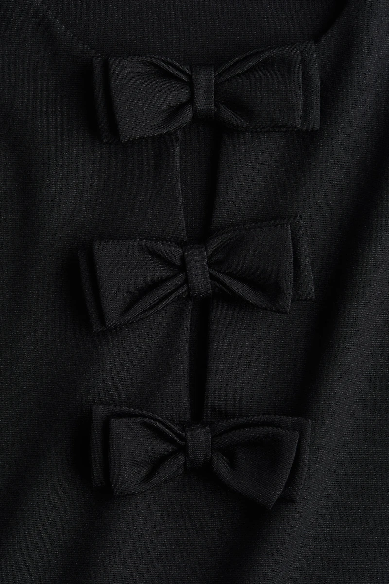MAMA Bow-Detail Shift Dress