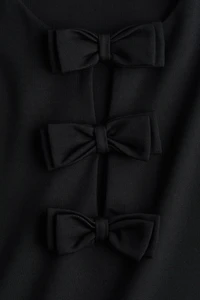 MAMA Bow-Detail Shift Dress