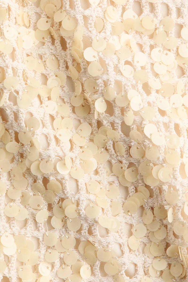 Haut filet à sequins