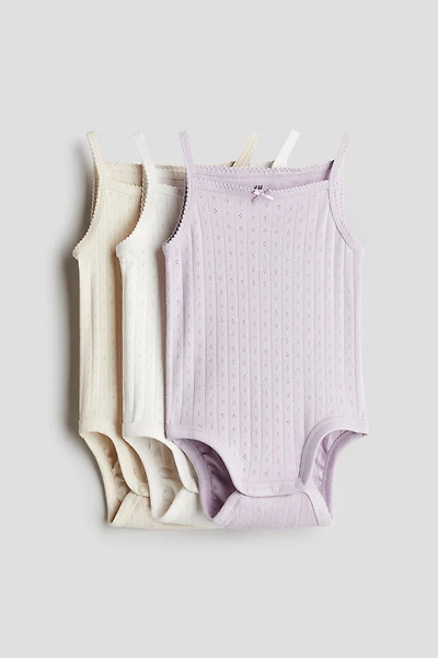 3-pack Sleeveless Bodysuits