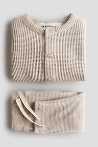 2-Piece Waffled Cotton Set