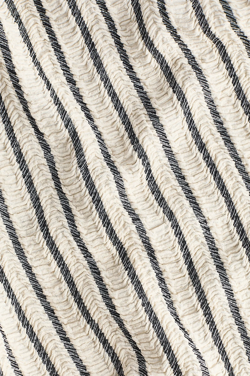 Pantalon large à effet froissé