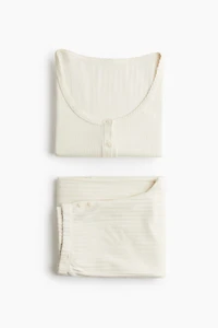 Pyjama en pointelle de coton