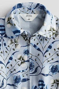 Patterned Jacquard-Weave Jacket