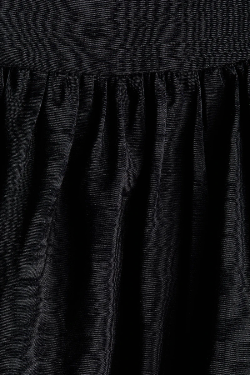 Tie-Shoulder-Strap Midi Dress