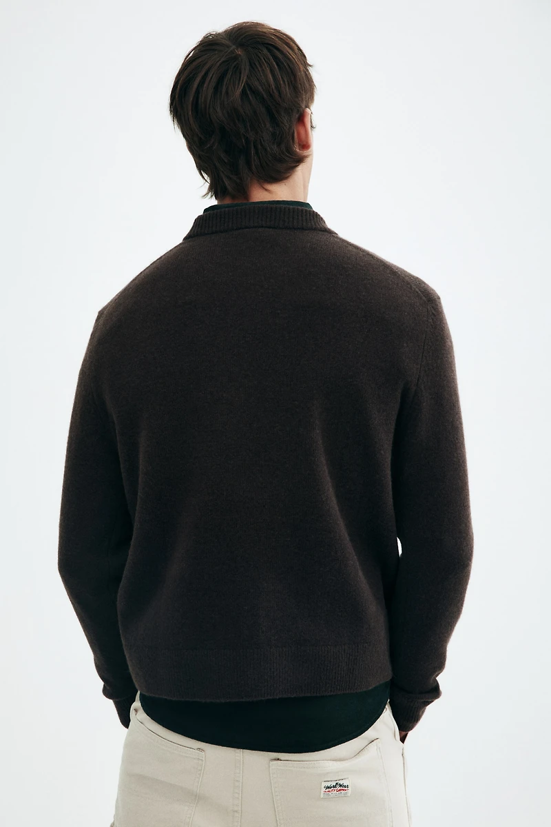 Regular-Fit Fine-knit Wool Sweater