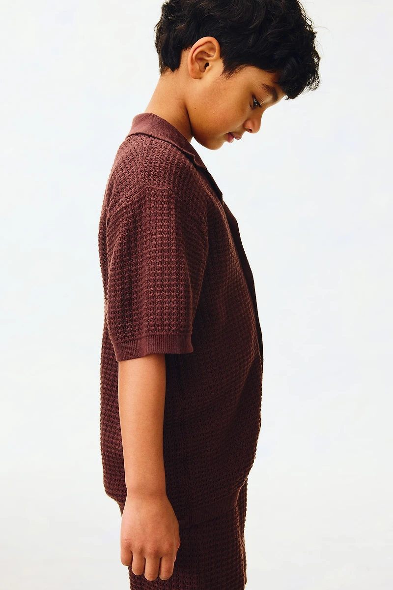 2-piece Pointelle-Knit Cotton Set