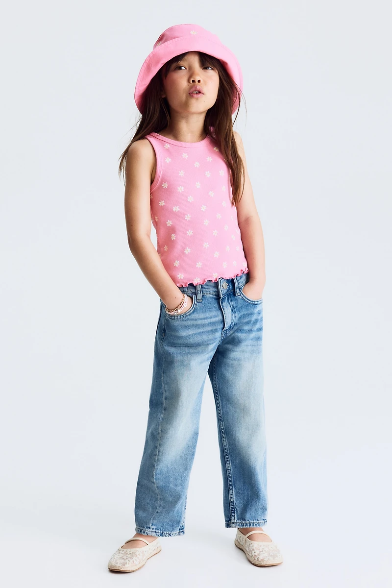 Ribbed Cotton Tank Top