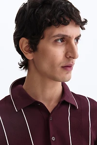 Regular-Fit Knit Polo Shirt