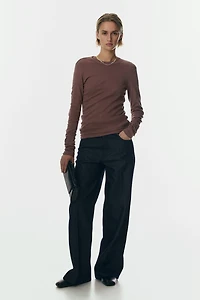 Long-sleeved Jersey Top